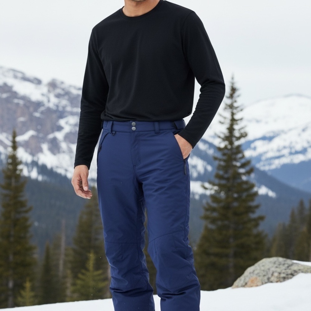 White Sierra Men's Blue Joggers - Picture 1 of 7